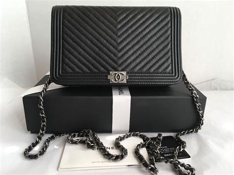 chanel woc boy chevron|chanel wallet on chain price.